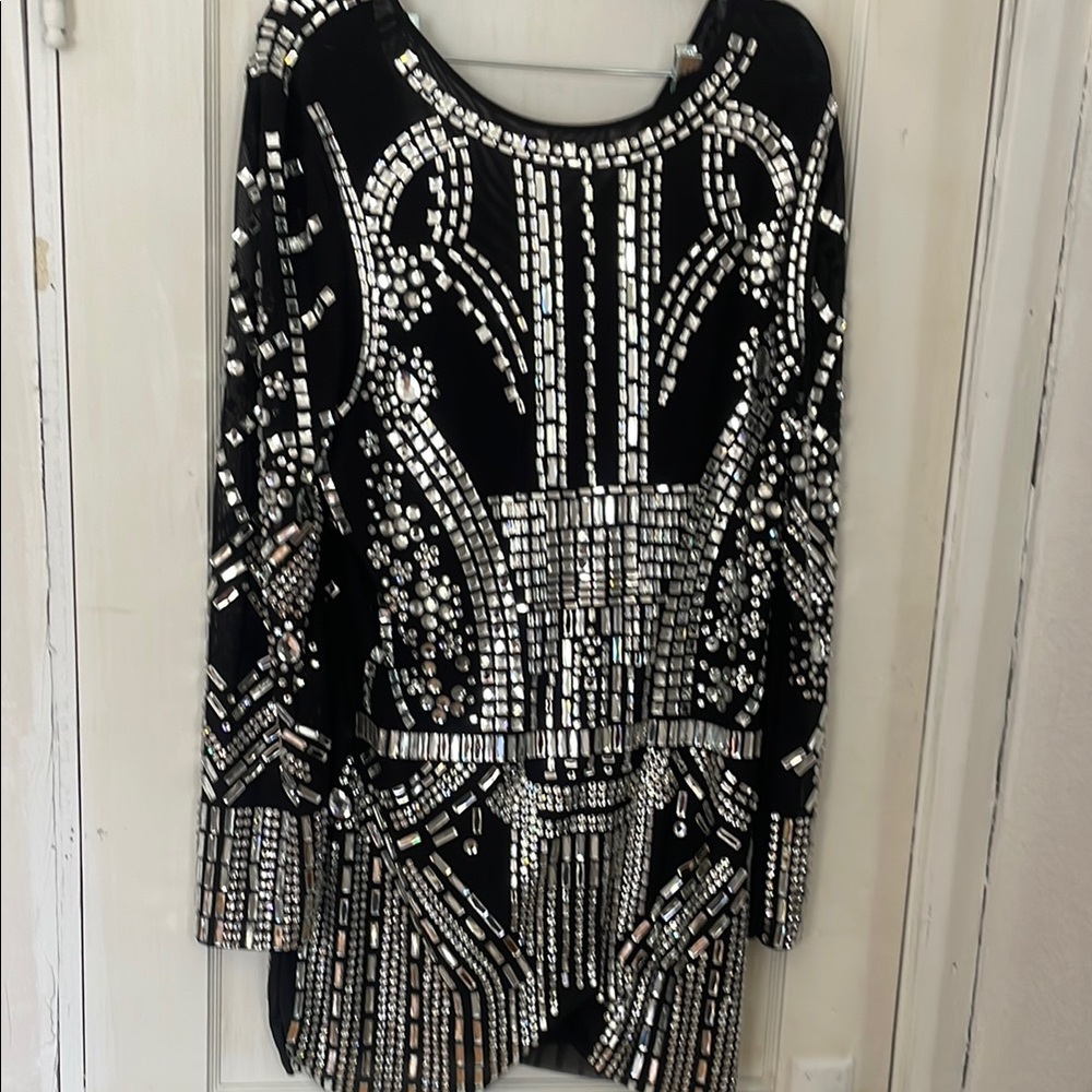 New Akira Rhinestone Romper- Very Heavy